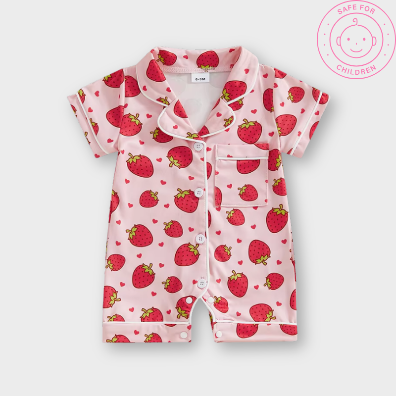 Alyova™ Baby Bow Satin Romper Pyjamas