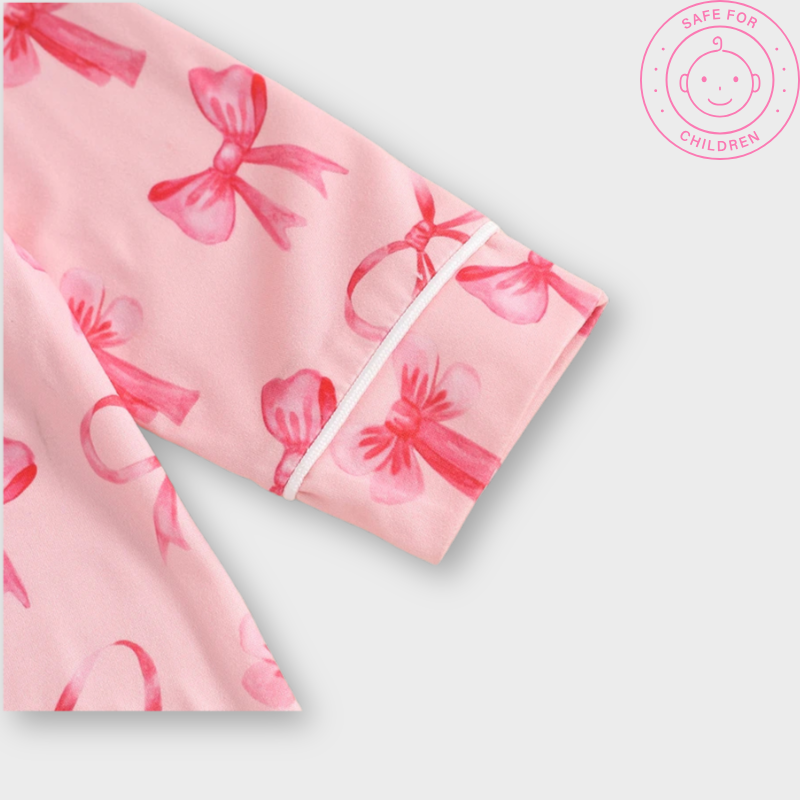 Alyova™ Baby Bow Satin Romper Pyjamas