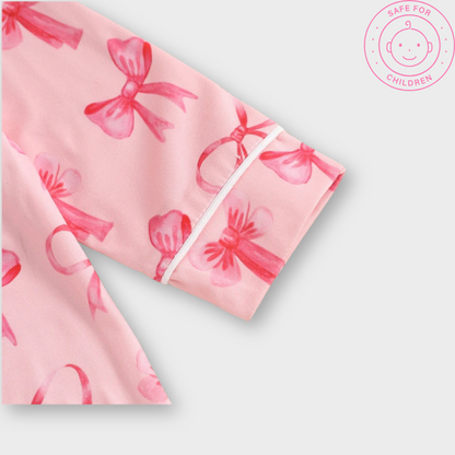 Alyova™ Baby Bow Satin Romper Pyjamas